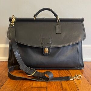 COACH ☆ BECKETT STRUCTURED BRIEF Crocodile-embossed leather Coach | Bags | Coach Beckett Structured Black Leather